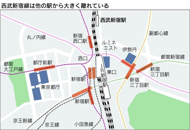 西武新宿駅はなぜ遠いのか 幻の東口乗り入れ計画 Nikkei Style