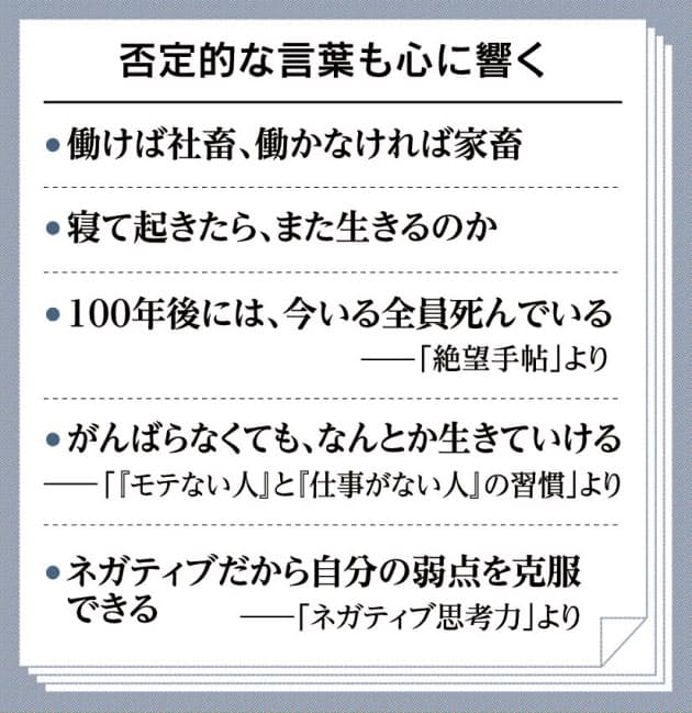 ネガティブ本 癒やしもたらす 絶望に寄り添う人生論 Nikkei Style ネガティブ本 癒やしもたらす 絶望に寄り添う人生論 Nikkei Style