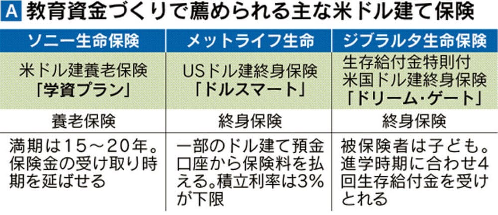 教育費に外貨保険はok 為替リスクや元本割れも Nikkei Style