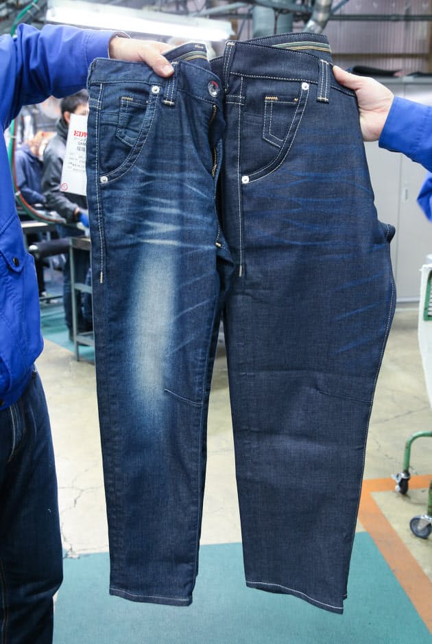 シワ 破れ ジーンズ古着加工 光る日本の職人技 Nikkei Style