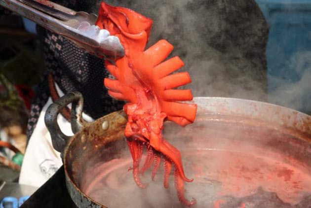 縁日の焼きイカ 海から遠くなると煮イカに 地勢映す Nikkei Style 縁日の焼きイカ 海から遠くなると煮イカに 地勢映す Nikkei Style