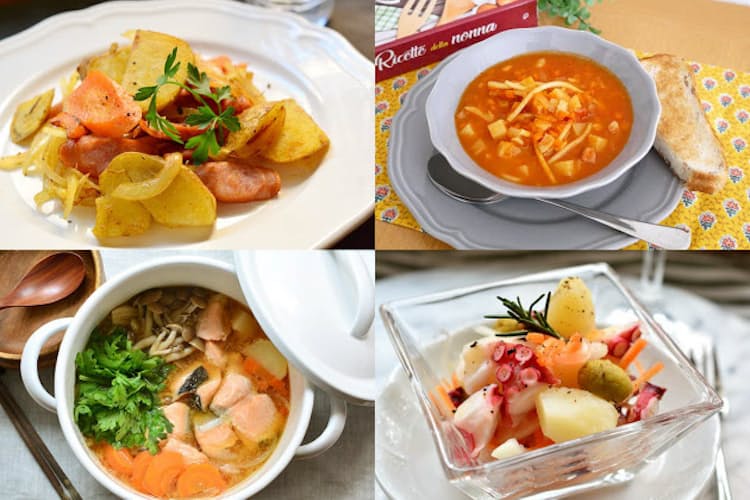 定番野菜 じゃがいも にんじん 玉ねぎの簡単レシピ Nikkei Style 定番野菜 じゃがいも にんじん 玉ねぎの簡単レシピ Nikkei Style