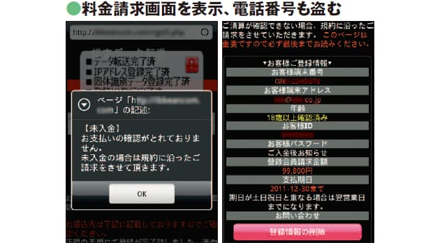 スマホでもワンクリック詐欺 情報盗難に詐欺 脅威増すウイルス スマホどう守る Nikkei Style