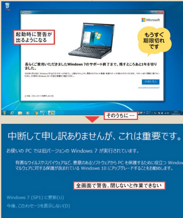 Windows7のサポートが終了 10への移行どうやる Nikkei Style