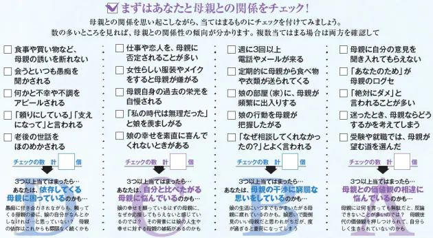 まずはあなたと母親との関係をチェックしてみよう 干渉 過剰な期待 嫉妬 母が 重 Nikkei Style