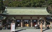 向田が初詣に行き、遊んだ場所という照国神社