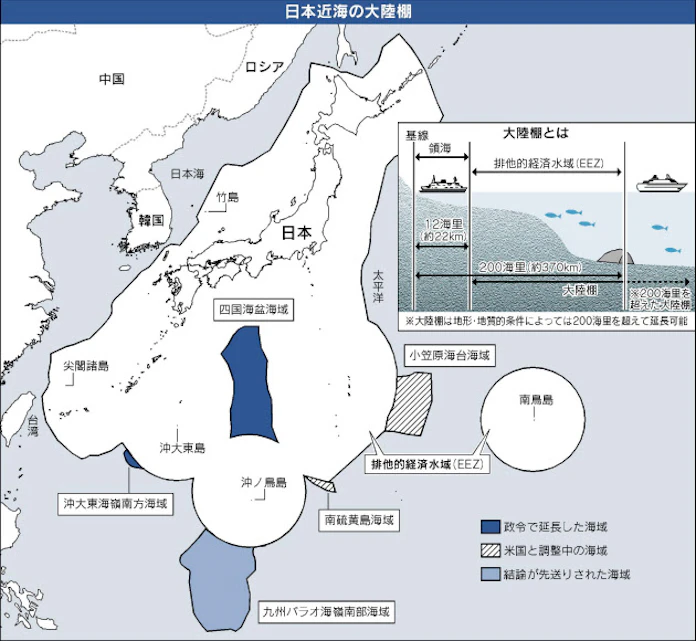 海洋立国 大陸棚のばせ 日本経済新聞 海洋立国 大陸棚のばせ 日本経済新聞