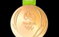 リオ五輪の金メダル=リオデジャネイロ五輪・パラリンピック組織委員会提供・共同
