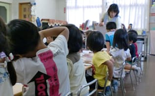 夏休み中でも預かり保育をする江戸川区内の幼稚園
