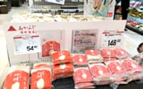 日本米は現地米の約3倍の価格（上海市内のスーパー）

