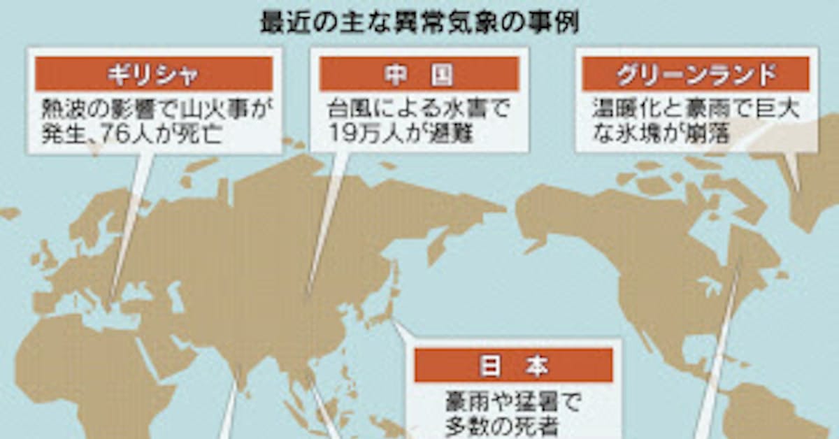 異常気象 世界で猛威 日本経済新聞