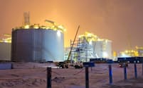 ノバテクが開発を主導する北極圏のLNG生産設備
