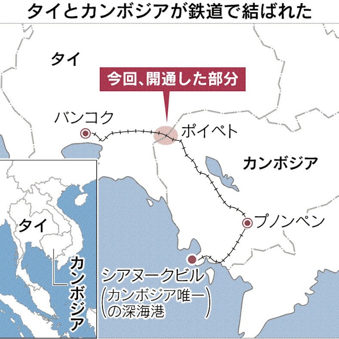 タイ カンボジア 45年ぶり鉄道開通 日本経済新聞 タイ カンボジア 45年ぶり鉄道開通 日本経済新聞