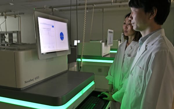 筑波大では、がん患者の遺伝子を解析するシステムの準備が進む（6月、茨城県つくば市）
