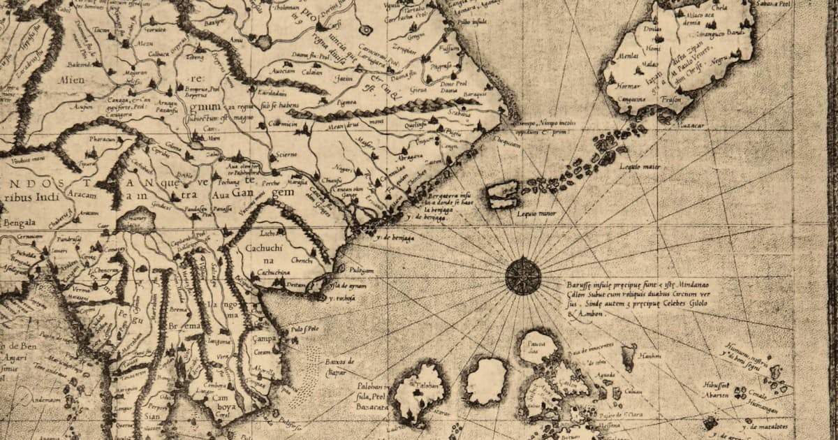 16世紀の世界地図 海保が複製を公開 日本経済新聞