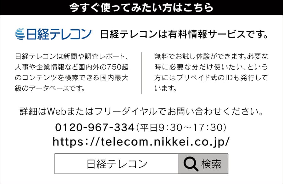 日経テレコン 有望企業の情報を総ざらい 日本経済新聞