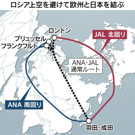 欧州線 週300便欠航 迂回 日本発は運賃2倍に 日本経済新聞