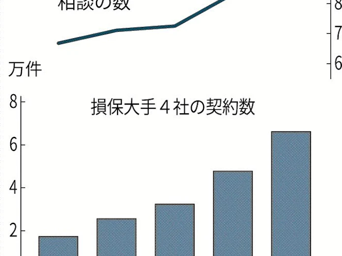 ハラスメント保険 急拡大 日本経済新聞