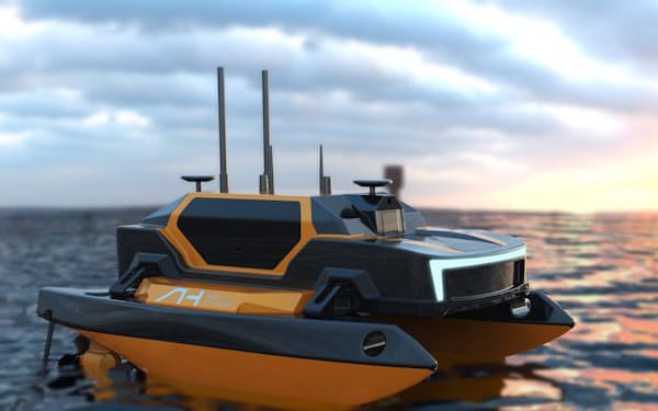 無人運航船は水中の生態系などを観測する=海舶科技提供
                                                        