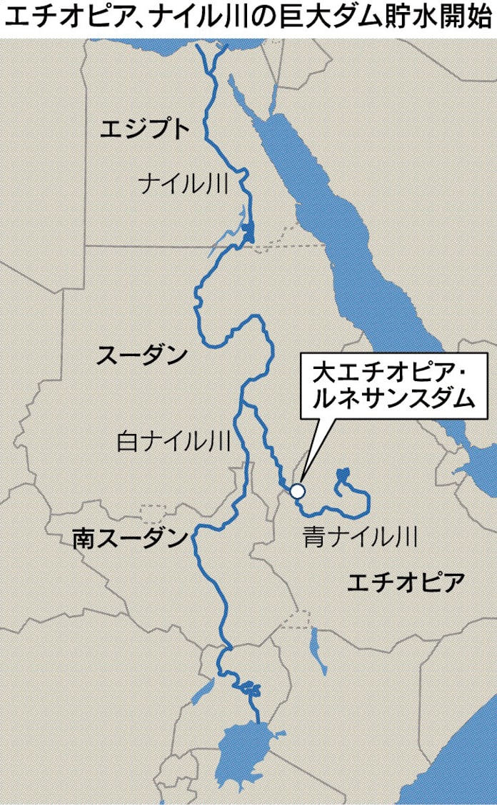 エチオピアのダム ナイル川流域の火種に 日本経済新聞 エチオピアのダム ナイル川流域の火種に 日本経済新聞