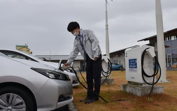 「なみえ」には小型の風車など再生可能エネルギー関連の機材がそろう(福島県浪江町)
                                                        