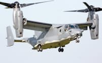 横田基地への配備が決まった米空軍の新型輸送機CV22オスプレイ=AP