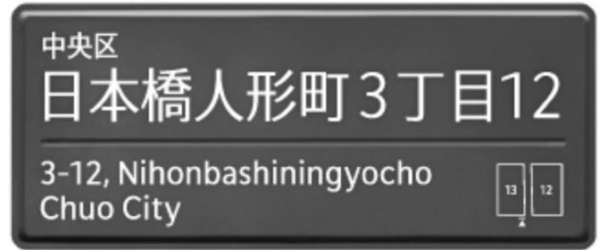 街区表示に さっぱり字体 日本経済新聞