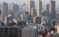 高層階の評価額は平均で実勢価格の3分の1どまり（大阪市内のマンション群）
