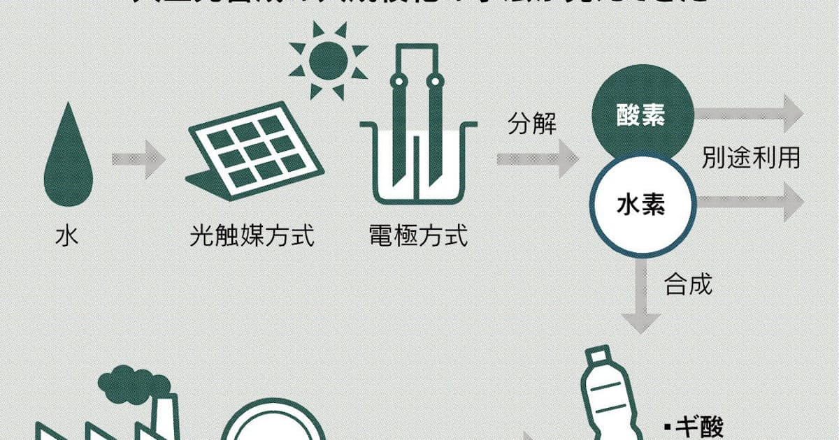 開花待つ人工光合成 上 夢の技術 へ日本勢結集 日本経済新聞 開花待つ人工光合成 上 夢の技術 へ日本勢結集 日本経済新聞