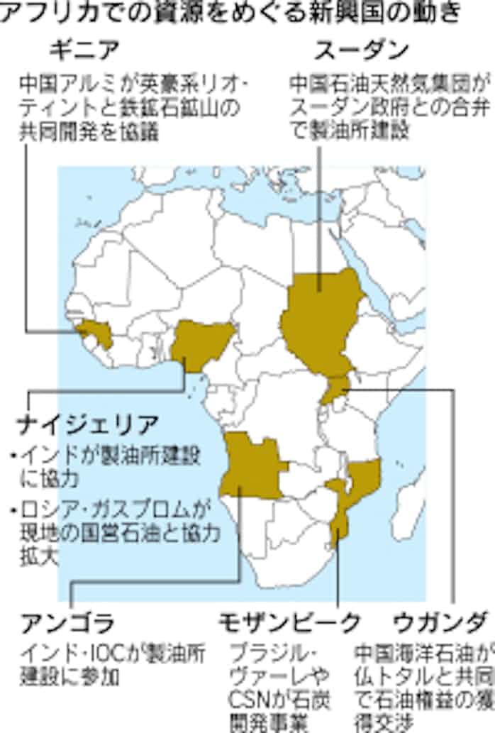 アフリカ資源 新興国が争奪戦 日本経済新聞