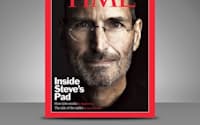 iPad版「TIME」4月12日号。アップルのスティーブ・ジョブズCEOが表紙を飾った