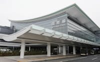 21日に運用開始する羽田空港の新国際線ターミナルビル（20日午後）=共同