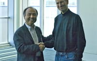 2008年のWWDC。iPhone3G発表直後の孫社長とジョブズ氏