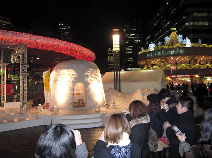 有楽町に3メートルの かまくら 秋田県が観光イベント 日本経済新聞