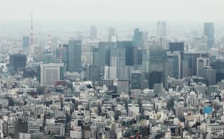 高層ビルが林立する東京都心