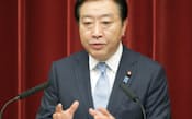 「原発を止めたままでは日本の社会は立ち行かない」と述べた野田首相（8日、首相官邸）