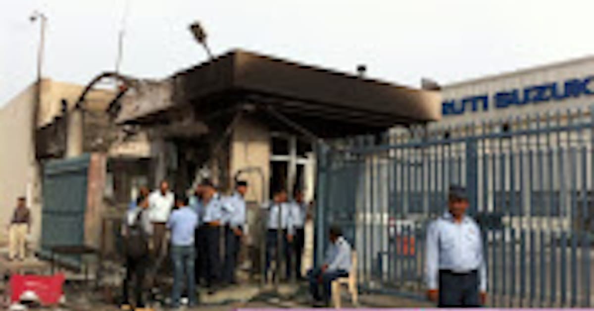 スズキの経営に打撃 インド工場 暴動で停止続く 日本経済新聞