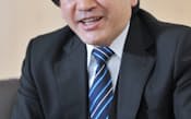 年末に発売予定の「Wii U」について話す岩田聡・任天堂社長(京都市南区)
