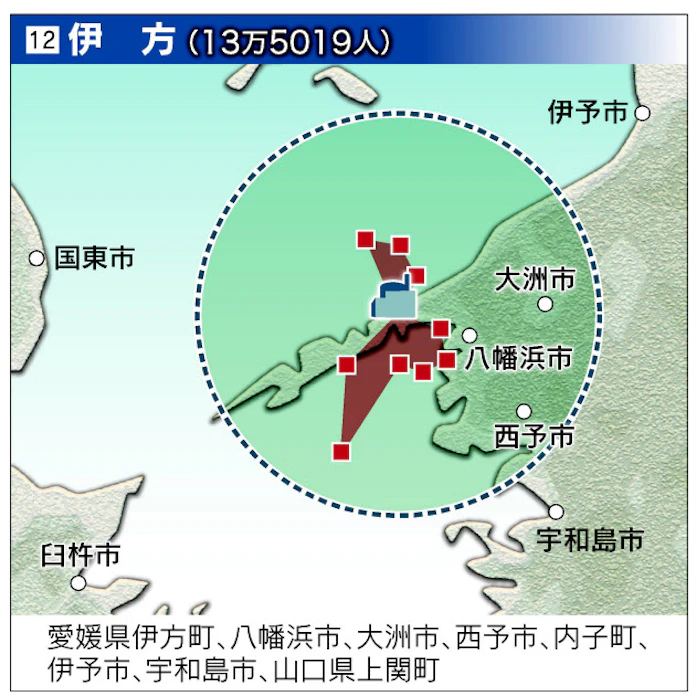 全国14原発 放射性物質の拡散予測地図 日本経済新聞