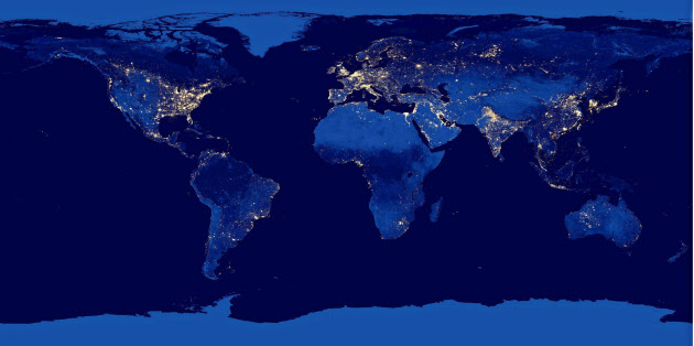夜の地球くっきり Nasaが鮮明な衛星画像 日本経済新聞