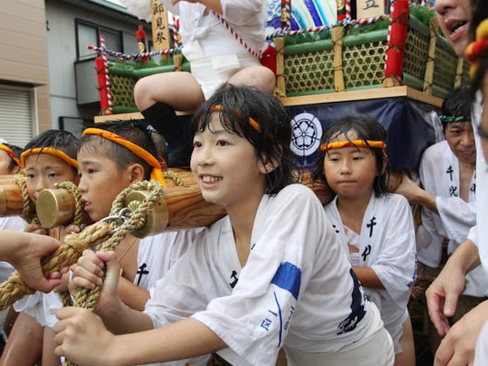 山笠JS山笠少女ふんどし