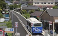 BRTは有力な公共交通として地方自治体に広がりつつある（茨城県日立市）