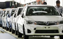 来期以降の販売台数には不透明感が漂う(宮城県大衡村のトヨタ生産ライン)