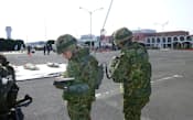 空港テロを想定し官民機関が広く参加した長崎国民保護訓練（2012年1月29日、長崎空港）