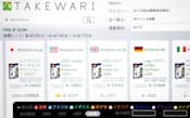 国内外での販売価格を手軽に比較できる「takewari.com」