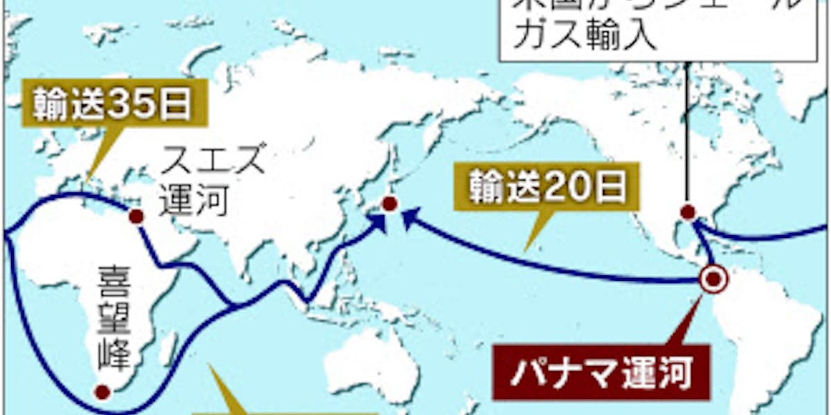 パナマ運河拡張に追加支援 ガス輸送へ完成急ぐ 日本経済新聞