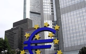 フランクフルトにある欧州中央銀行(ECB)本部ビル