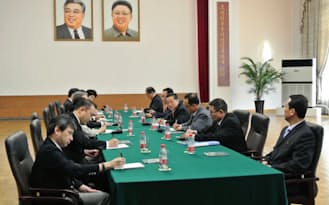 北京の北朝鮮大使館で1日に行われた日朝局長級協議