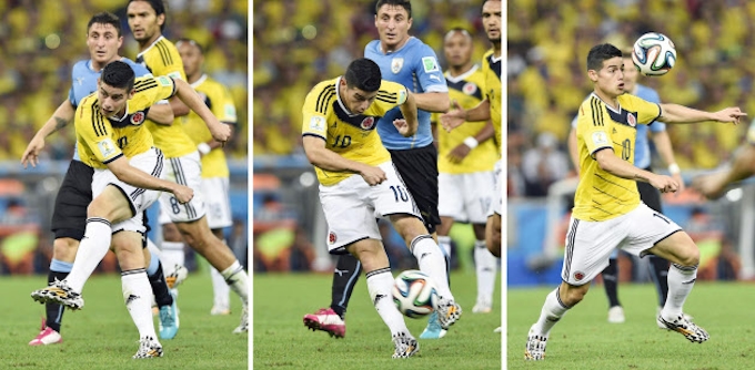 最優秀ゴールにロドリゲスのボレーシュート W杯ブラジル大会 日本経済新聞