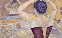 ポール・シニャック「髪を結う女、作品227」(1892年、エンコースティック、裏打ちされたカンバス、59×70センチ、個人蔵)(C)Droit Reserve